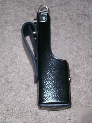 Leather carry case radio shack pro-106 scanner & others