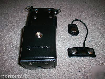 Leather carry case radio shack pro-106 scanner & others