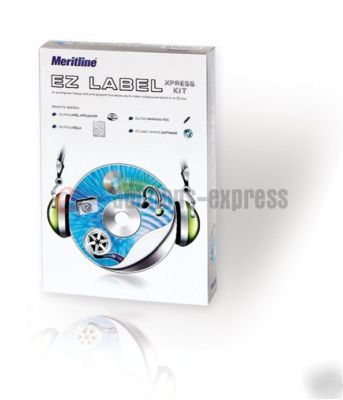 Meritline ez label xpress kit for cd/dvd labeling