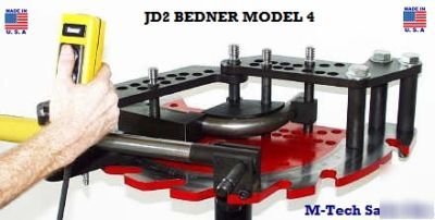 New JD2 hydraulic model 4 tube pipe bender & pump & ram 