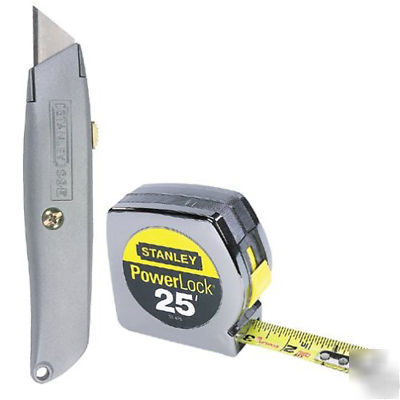 Stanley 90-082 tape rule & utility knife combo pack
