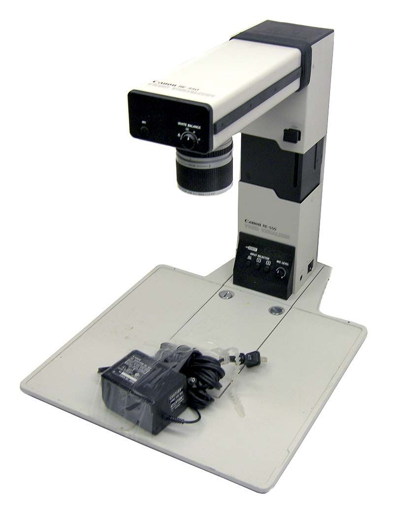 Canon re-550 video visualizer document camera presenter