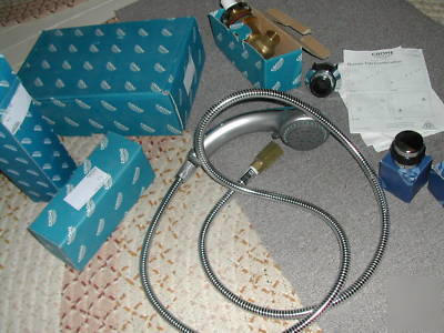 Grohe roman tub fill set, 5 piece, tub & shower, Â¾ inch