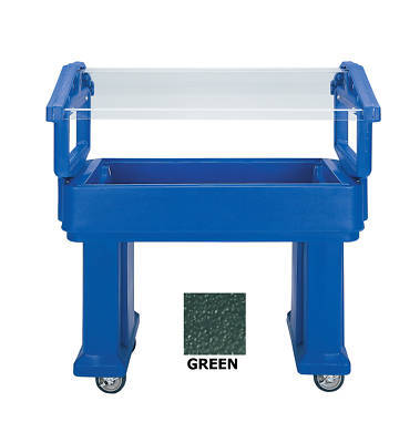 New cambro food/salad bar 6' green holds 5 pans 