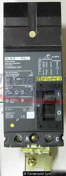 New square d FA26030AC1202 circuit breakers, 30 amp, 