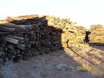 Used railroad ties sold in lots of 10 approx 100 lots