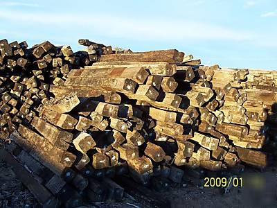 Used railroad ties sold in lots of 10 approx 100 lots