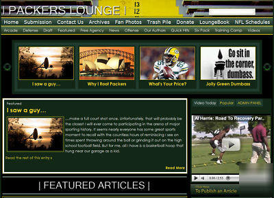 Green bay packers fan website - serious only please