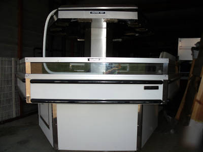New custom deli's hot food display hexagonal steal $11K 