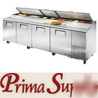New true tpp-119 commercial pizza prep table cooler