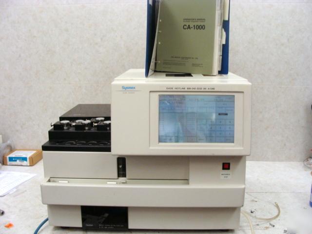 Sysmex model ca-1000 automated coagulation analyzer