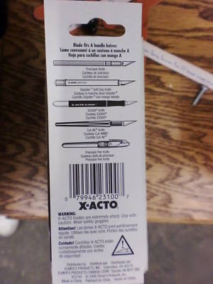 Wholesale lot of x acto X231 5PC knife blade assortment
