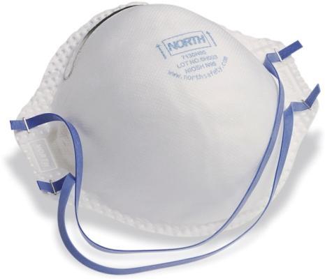 North 7130N95 standard N95 disposable respirator box=20
