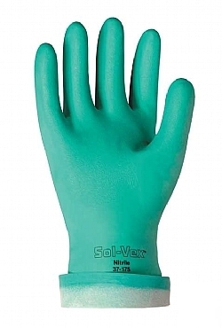 12 pair ansell edmont sol-vex nitrile gloves - 37-145