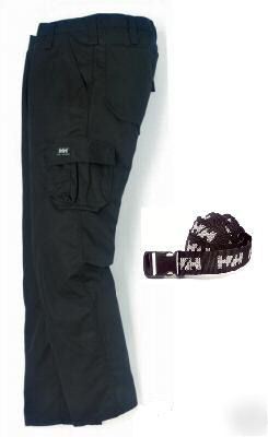 Helly hansen work pant & free belt W34L / C150 - black