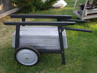 Ridgid 535 pipe threader, 200A cart, 819 chuck & extras