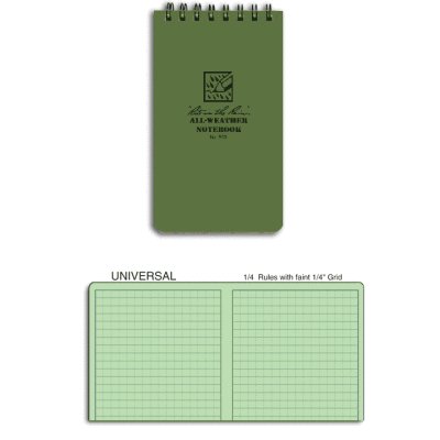Rite in the rain tactical shirt pocket notebook - green
