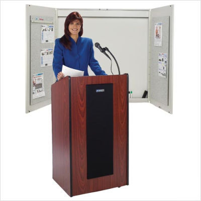 Presidential plus lectern w electret mic mahogany