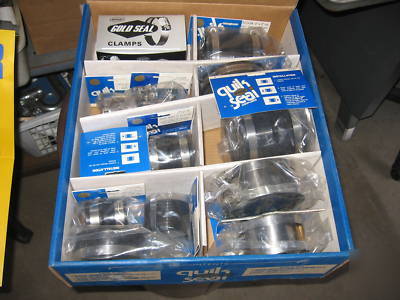Quick seal variety pack fernco type fittings 1 1/4 to 4