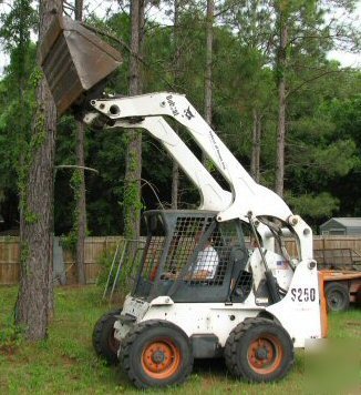 Bobcat S250 skid steer w/ high flow option installed