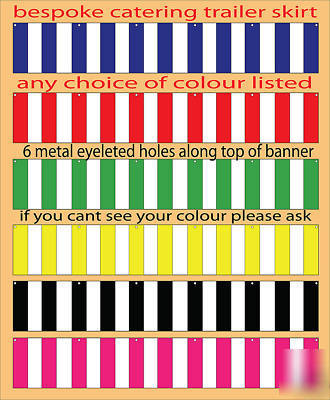 Catering trailer bottom banner curtain