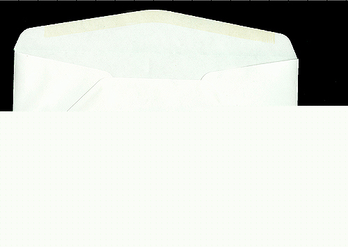 Lot of 500 recycled white wove #10 business envelopes