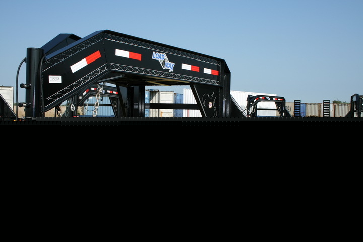 New 25' 2-axle equipment dove tail low flatbed trailer