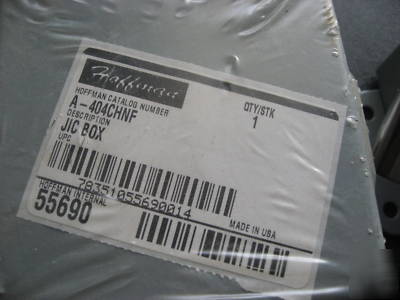 Hoffman electric jic junction box a-404CHNF enclosure 