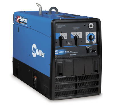 Miller bobcat 225 gasoline welder & cable set