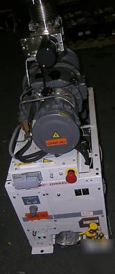 Boc edwards IQDP80 dry vac pump QMB500 blwr &gate valve