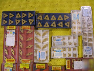 Sanvik, carboloy, stellram carbide inserts ass't nos