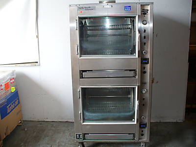 Used custom deli's double deck rotisserie oven ddr-42