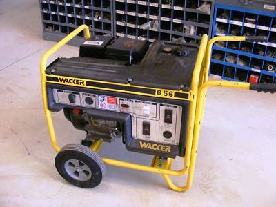 Wacker g 5.6A portable generator w/ wheel kit