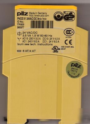 2 pilz pnoz X1 safety relay 24V ac/dc ** **