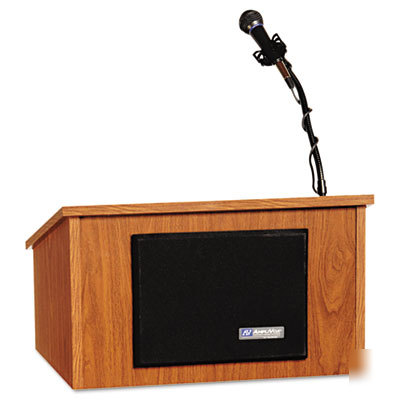 Cordless tabletop public address sound system lectern 