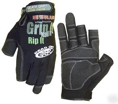 Dead on phantom cut fingers mechanics work gloves, xl