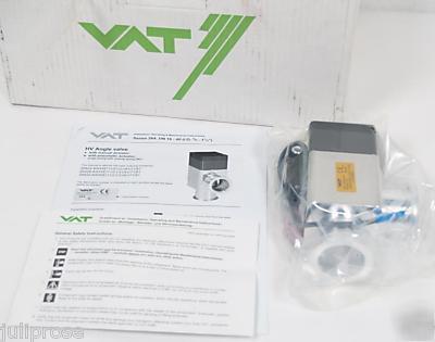 Vat KF40 hv angle valve pneumatic actuator & indicator