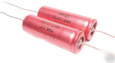 Wego elko glatt tfz audio crossover caps 12UF / 23VAC