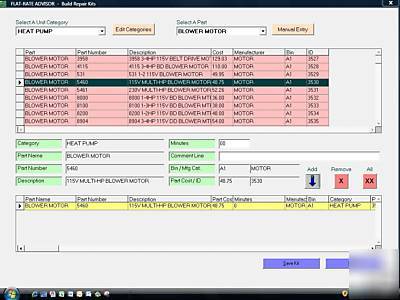 Flat rate pricing software hvac heating air electrical