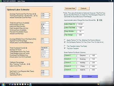 Flat rate pricing software hvac heating air electrical