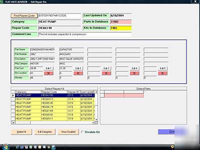 Flat rate pricing software hvac heating air electrical