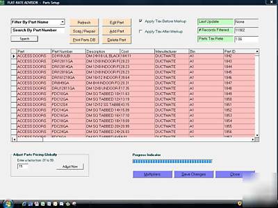 Flat rate pricing software hvac heating air electrical