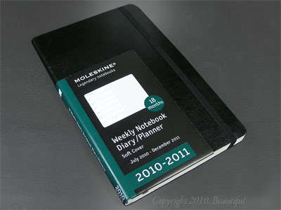 18 mo 2010-2011 moleskine large weekly planner soft