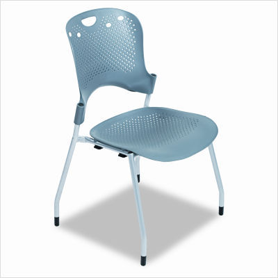 Circulation series stacking chair, gray, 25X23-3/4X34
