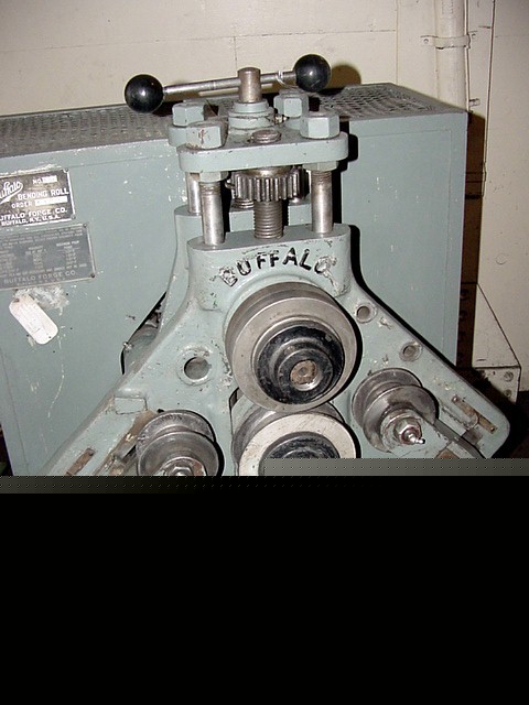 Buffalo o angle bending rolls, lots of tooling