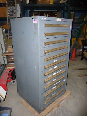 Equipto 11 drawer cabinet part tools steel