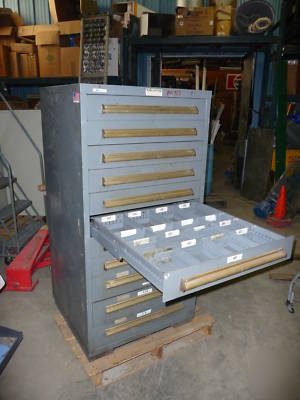 Equipto 11 drawer cabinet part tools steel