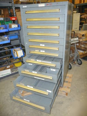 Equipto 11 drawer cabinet part tools steel