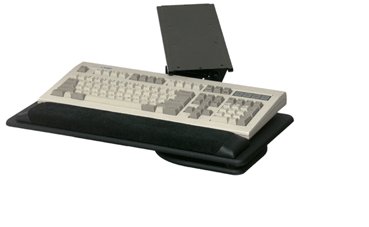 New keyboard tray w/fully articulating arm & wrist rest 