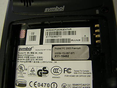 Symbol MC50 mobile computer camera MC5040-PQ0DBQEA7WR